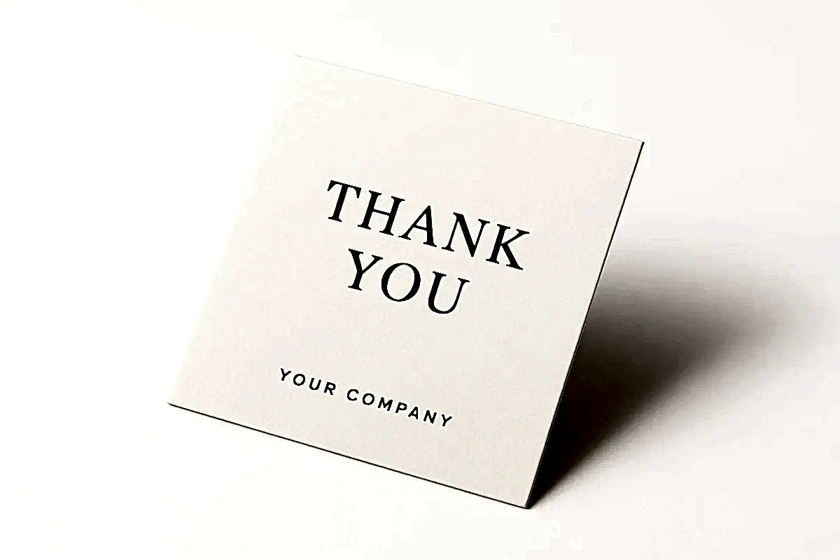 e-ticaret Teşekkür Kartı