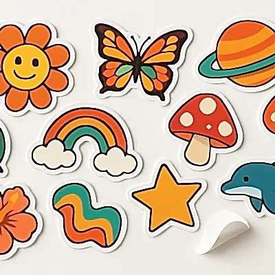 Sticker Çıkartma Yapışkanlı Kağıt Baskısı ve Kesimi