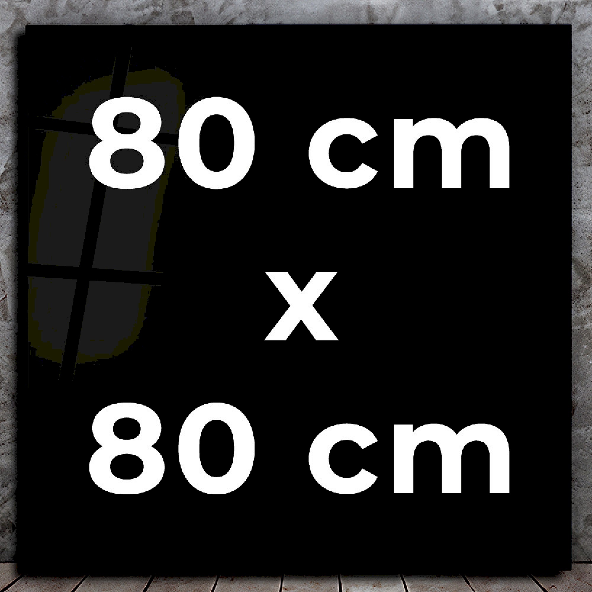 Kare 80x80 cm Cam Tablo